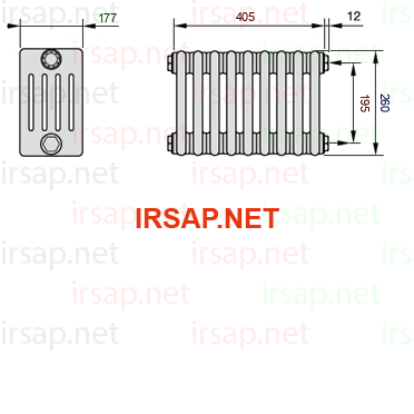 Радиатор IRSAP Tesi 50260/9 T02 CL 01